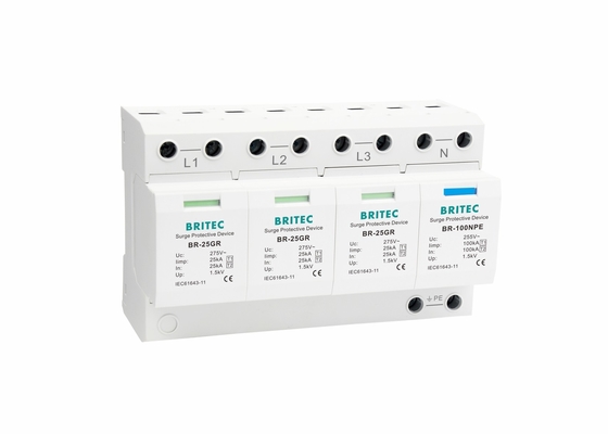 Ochronnik przeciwprzepięciowy do ochrony odgromowej 25KA termoplastyczny trójfazowy