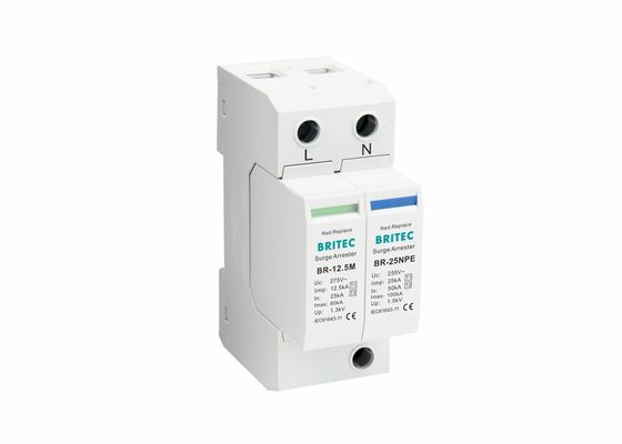 AC T1 T2 1P+NPE 275V Ochrona przed napięciem 12.5KA SPD MOV Ochrona przed piorunami
