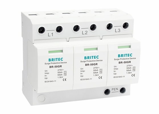 3-polowe przemysłowe urządzenia przeciwprzepięciowe 3-fazowe 150-metrowe logo dostosowane do napięcia