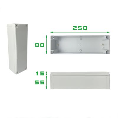 ABS Plastic Electrical Connection Box Project IP67 Wodoszczelna obudowa skrzyżowania