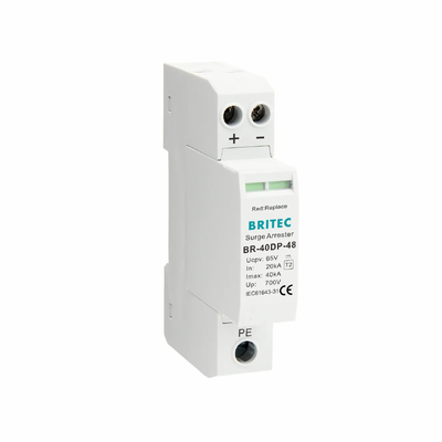 BR-40DP 48 Typ 2 DC 48V SPD 40kA Urządzenie Ochrony Przeciwprzepięciowej z Obudową Termoplastyczną UL94-V0