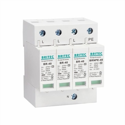 BR-40 3P+1 40kA Odgromnik Odgromnik Urządzenie przeciwprzepięciowe T2 spd
