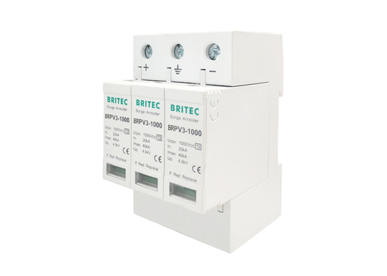 Typ 2 1000V 40ka Pv Surge Arrester SPD z certyfikatem TUV IEC61643-31