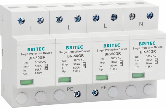 BR-50GR 385 3P 50kA Typ 1 Ochrona przed przepięciami Ac Ochrona przed przepięciami Ogranicznik Spd Ochrona odgromowa