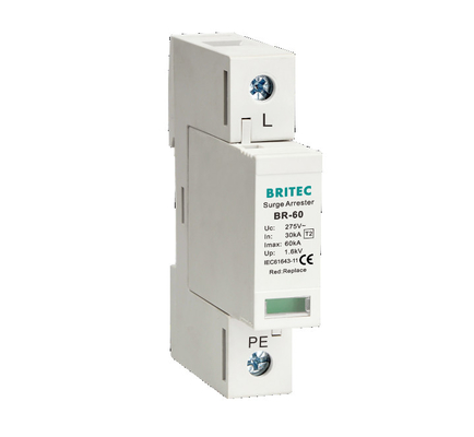 BR-60 3P + 1 T2 typ 2 ogranicznik przepięć Lightning Thunder Protector urządzenie przeciwprzepięciowe Spd