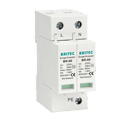 BR-60 3P + 1 T2 typ 2 ogranicznik przepięć Lightning Thunder Protector urządzenie przeciwprzepięciowe Spd