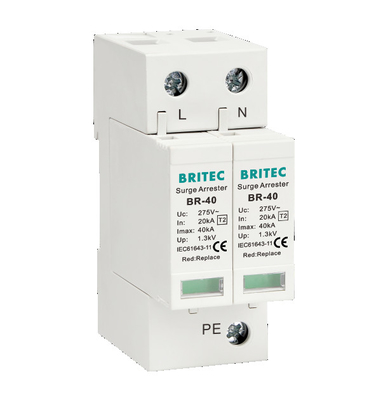 BR-40 3P Typ 2 Spd Arrester Surge Arrester Błyskawica Arrester surge Ochrona Urządzenie 275v ochrona przed burzą błyskawicy