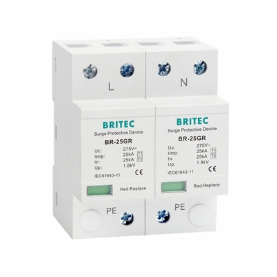 BR-25GR 25KA 2P Ochronnik przeciwprzepięciowy Domowy ogranicznik 150V / 275V / 320V