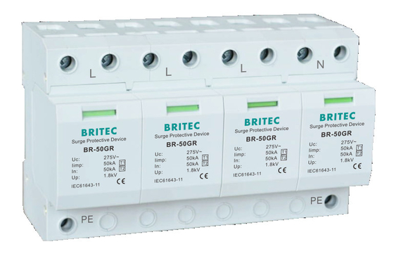 BR-50GR 4P 3-fazowy 385V typu 1 urządzenie przeciwprzepięciowe odgromnik spd