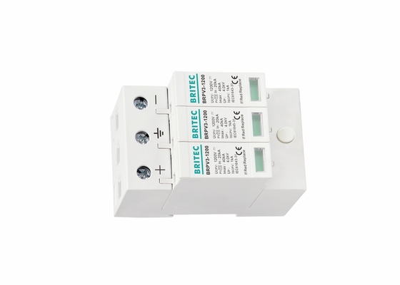 1200 V Power Dc Surge Protector Solar 3P T2 Odgromnik PV SPD