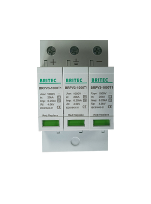 BRPV3-1000 T1 DC SPD Dc Suppressor Przesilania 3p Urządzenie ochrony przed przesilaniem słonecznym