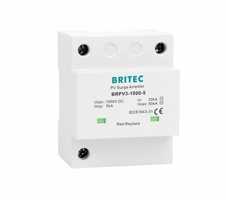 BRPV3-1000-5 T1 50kA DC 1000V 5kA pv wstrzykiwacz napięć słonecznych urządzenie ochrony przed napięciami słonecznymi t1 t2 dc SPD SPD fotowoltaiczne
