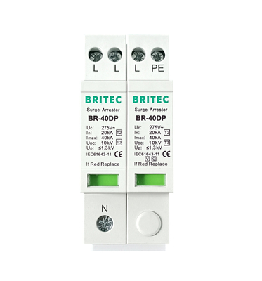 BRITEC BR-40DP 275 3+1P Typ 2 Ochrona przed przewyższeniem prądu