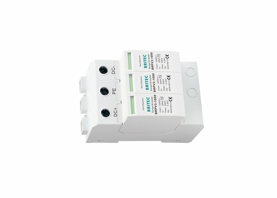 1000VDC 3P Solar Photovoltaic Surge Ochrona PV System SPD 35 mm DIN Rail Montaż