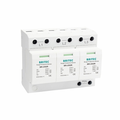 BRITEC Spd Surge Protector BR-25GR 3P 25kA Trójfazowy Type 1 Class 1 surge arrester