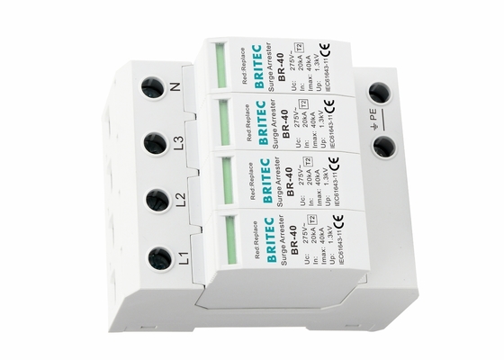 40ka 4P SPD AC 320V Typ 2 MOV AC Zabezpieczenie przeciwprzepięciowe