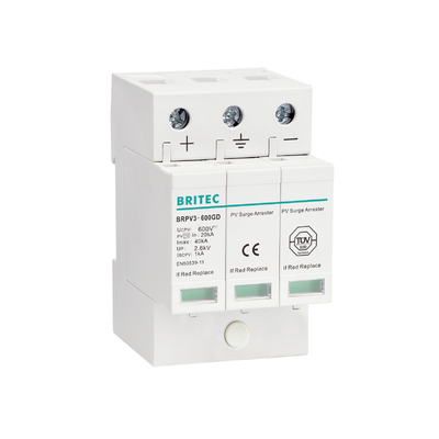 BRPV3-1000 1000V 40kA 3P DC Solar PV Surge Protection device Surge Arrester Błyskawica tłumiąca słoneczny surge arrester