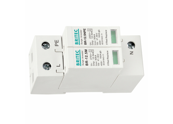 EN61643-11 AC ochrona przed błyskawicami ochrona przed falami prądu typu 1+2