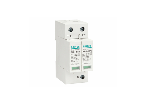 EN61643-11 AC ochrona przed błyskawicami ochrona przed falami prądu typu 1+2
