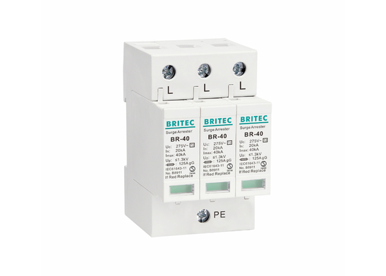 BRITEC Type 2 Power Surge Protector Device 20kA 40kA 3P Class C OEM Support