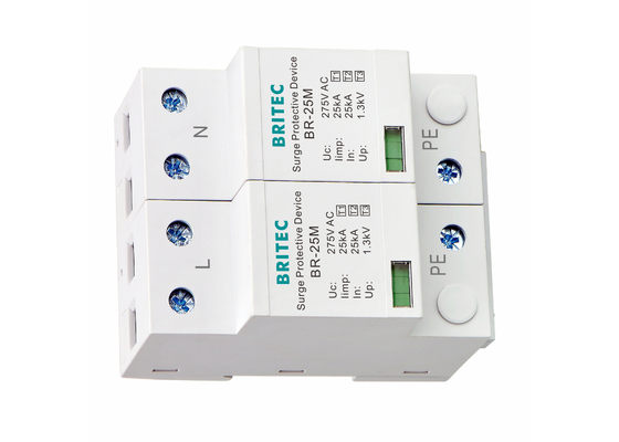 Typ 1+2+3 25kA 275V SPD 2 bieguny Typ 1 Ochrona przed przeciążeniami Ochrona przed piorunami