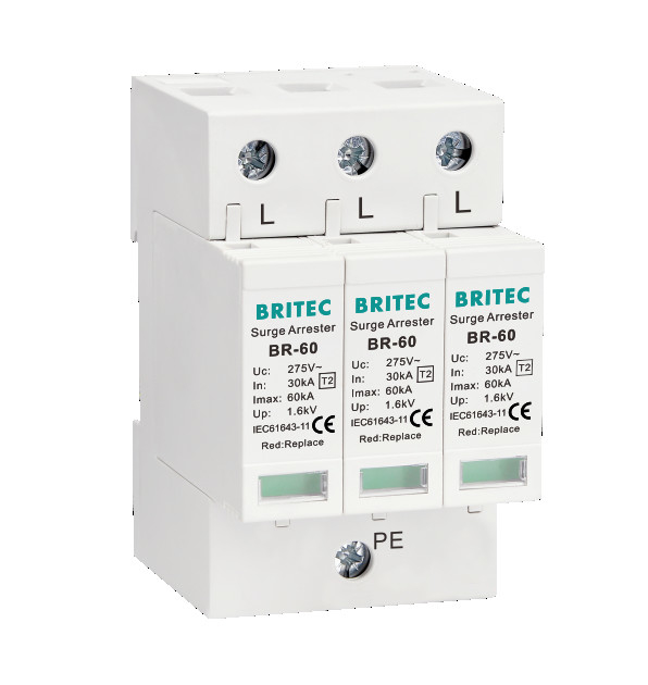 BR-60 3P Urządzenie przeciwprzepięciowe Odgromnik Spd Type2