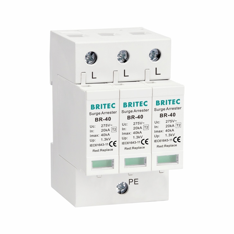 BRITEC Type 2 Power Surge Protector Device 20kA 40kA 3P Class C OEM Support