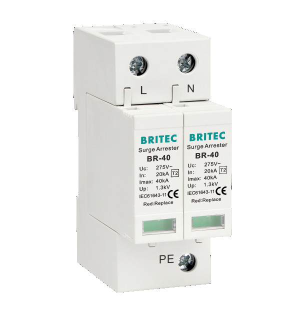 BR-40 2P Urządzenie ochronne przed przewyższeniem prądu klasy II Spd 275v ochrona przed przewyższeniem prądu prądu varistor zatrzymywacz przewyższania prądu