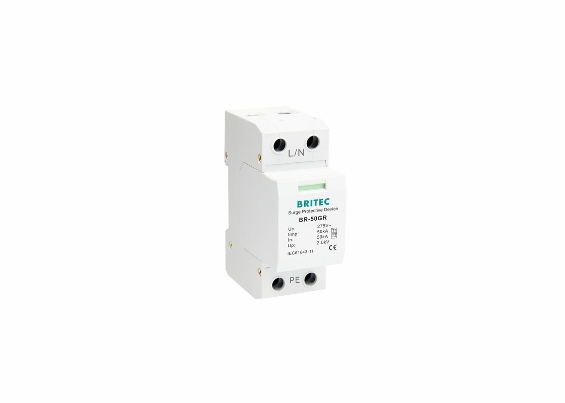 Urządzenie zabezpieczające przed napięciem prądowym 150V/275V/320V niskiego napięcia 50kA typu 1