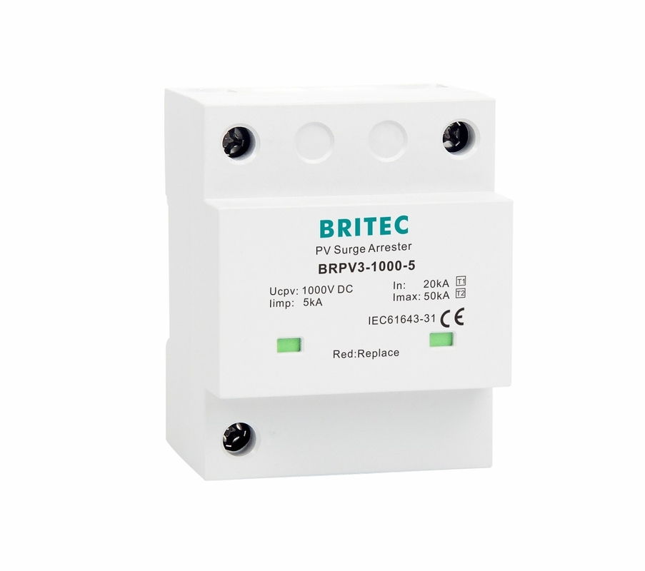 BRPV3-1000-5 T1 50kA DC 1000V 5kA pv wstrzykiwacz napięć słonecznych urządzenie ochrony przed napięciami słonecznymi t1 t2 dc SPD SPD fotowoltaiczne