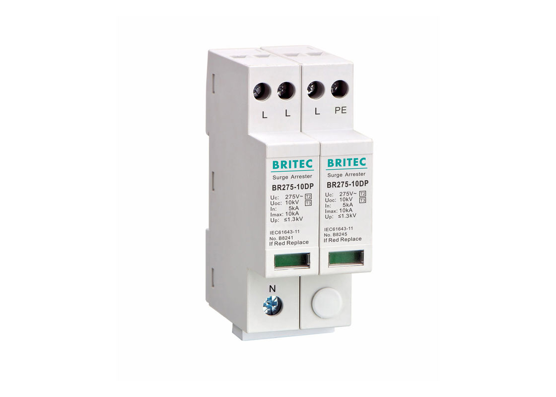 Urządzenie trójfazowe zabezpieczające przed nadwyżką prądu typu 3 BR275-10DP 4 Pole Surge Arrester
