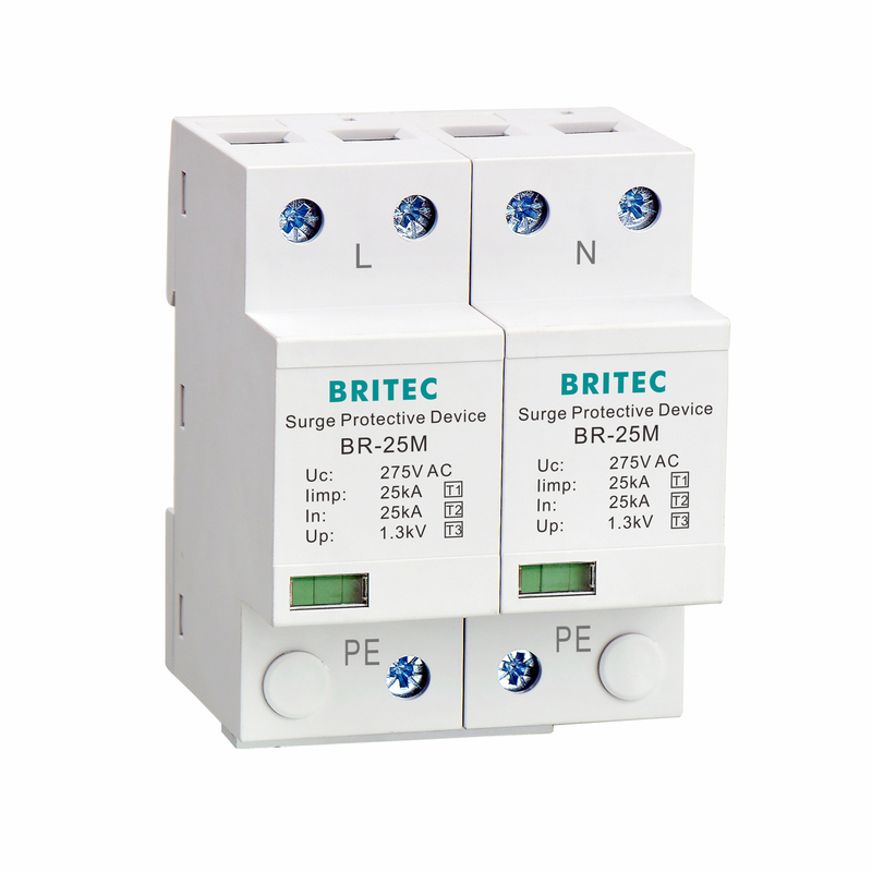 BR-25M 2P Lightning T1+T2 ogranicznik przepięć B+C SPD 25kA ochronnik piorunowy spd