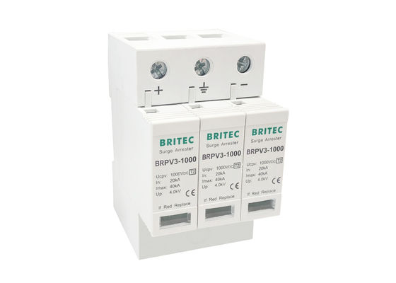 Energetyczna ochrona odgromowa DC Urządzenie przeciwprzepięciowe SPD do systemu fotowoltaicznego