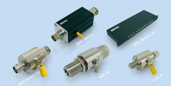 Mosiądz pokryty niklem RF odgromnik Odgromnik danych Ochrona przeciwprzepięciowa Uderzenie pioruna