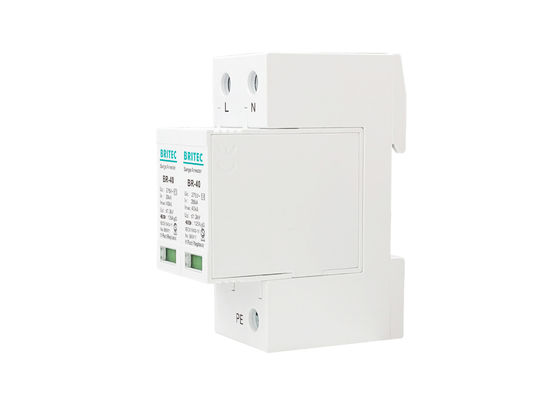 Lightning Arrester Klasa II Imax 40kA 2P 20-40kA Zabezpieczenie przeciwprzepięciowe na szynę DIN na napięcie SPD