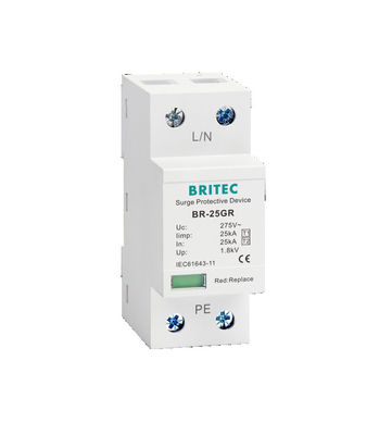 BR-25GR 1P 1P 3p Typ Spd Odgromnik Supresor SPD typ I i ​​typ II