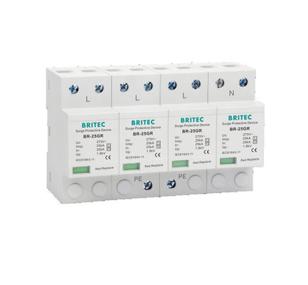 BR-50GR 275 3P Spd Ac Typ 1 Urządzenie przeciwprzepięciowe Odgromnik T1 T2 Trójfazowy