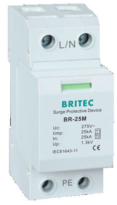 BR-25M 3P+1NPE 25kA T1+T2 Varistor Arrester B+C Niskie napięcie 3 fazy AC Spd Lightning Protector