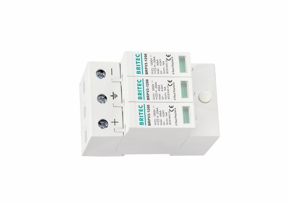 Szybka reakcja 1200V 40ka TVSS Słoneczny Błyskawica Arrester DC Power Surge Protector