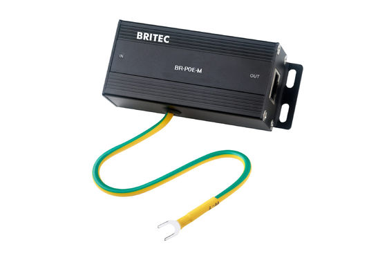 BR-POE-M Ethernet Connection RJ45 Surge Protection Poe Ethernet Surge Protector Sieć błyskawiczna POE Gigabit 1000mbps Rj45 Ethernet Outdoor Surge Protector Sieć przemysłowa