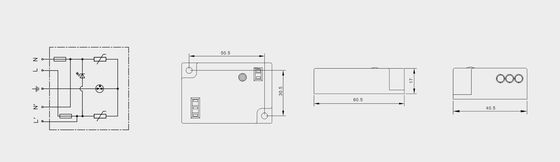 BRLED-08AST-10 Urządzenie ochronne przed przesileniem dla oświetlenia 10kA LED Street Light ELECTROSTACTIC PROTECTOR LED LIGHTING SYSTEM LED Street Lights