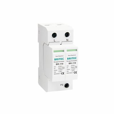 BR-110 4P OEM Type 2 Surge Protector 275v Urządzenie ochrony przed przeciążeniem SPD varistor arrester 4-polarny arrester