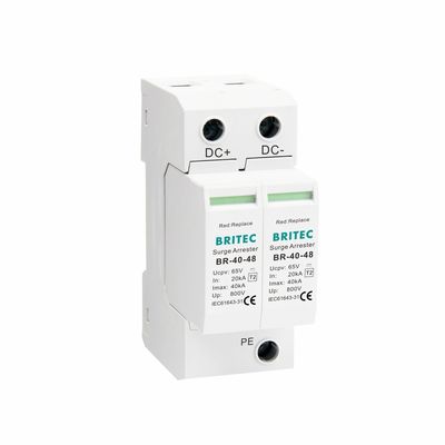 BR-40 24 Typ 2 Ochronnik Przepięciowy PV 36V Ochrona i 5-letnia Gwarancja Systemy Solarne typ 2 dc spd