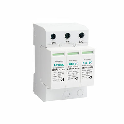 BRPV3-1000 Urządzenie przeciwprzepięciowe DC z maksymalnym napięciem DC 1200V, wtykany modułowy design, ochrona przeciwprzepięciowa DC
