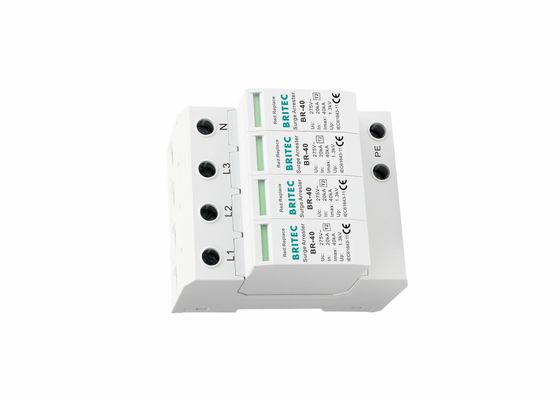 UL94-V0 35mm Din Rail 40ka Typ 2 Ochrona przed błyskawicami