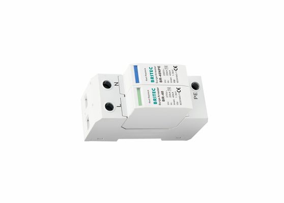 TVSS 150V/275V/320V/385V/440V 40KA Din Silnik kolejowy Ochrona od błyskawicy Arrester Przesilenie pojedyncza faza