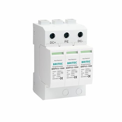 BRPV3-1500 40kA Prąd rozładowy podłączony Modularne urządzenie ochrony przed prądem prądowym prądu stałego Urządzenie ochrony przed prądem prądowym prądu stałego