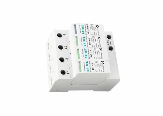 Ochronnik przeciwprzepięciowy 40kA typu 2 BRITEC 3P+NPE Power Protector BR-40 3+1