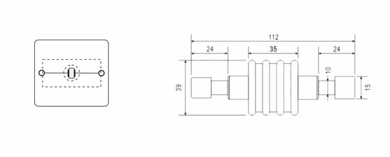 BR-ISG-100 Izolacja iskry błyskawicy Equipotential Bonding Connection Of Separated Earthing Systems