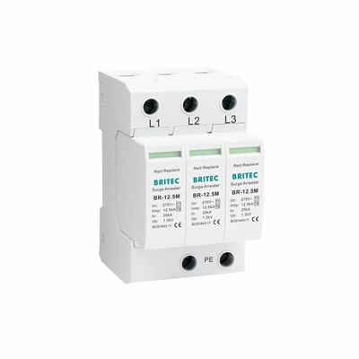 BR-12.5M 4P Urządzenie Ochrony Przeciwprzepięciowej typu 1 spd ochrona przeciwprzepięciowa ac typ 1 12.5ka spd typ 1 spd przepięcie 12.5ka tłumik przepięć przemysłowe urządzenie ochrony przeciwprzepięciowej
